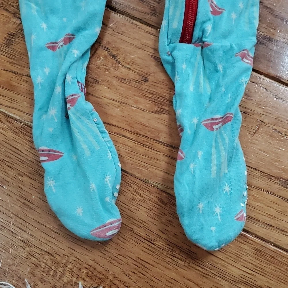 Kickee Pants UFO Aliens Footie